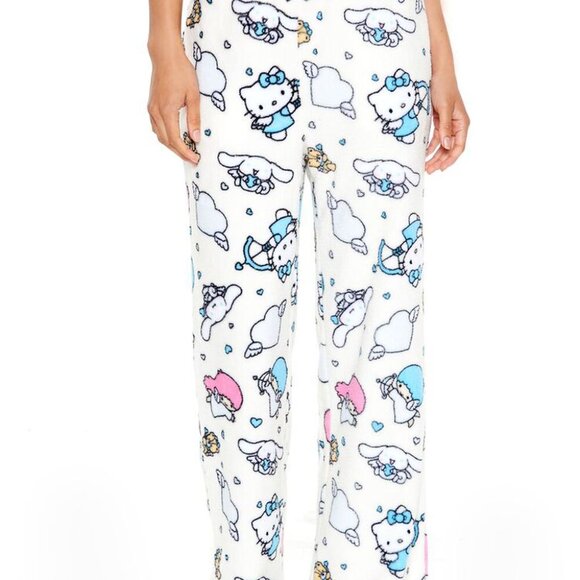 NWT Forever 21 Hello Kitty & Friends Fleece Pajama Pants 🩵 - Picture 4 of 4